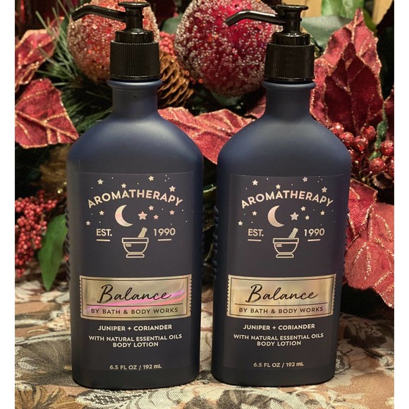 Bath & Body Works Other - Bath Body Works AROMATHERAPY BALANCE Body Lotion 6.5 oz x2 Juniper Coriander